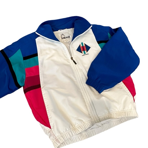 VINTAGE HEAD SKI JACKET 1980s 1990s WINDBREAKER COAT STREETWEAR - Picture 4 of 12